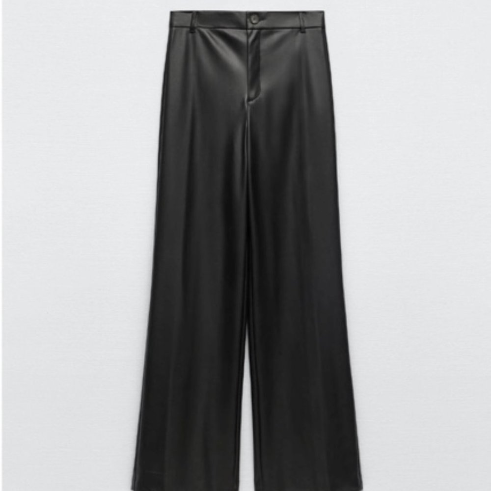 NWT Zara Faux Leather Pants